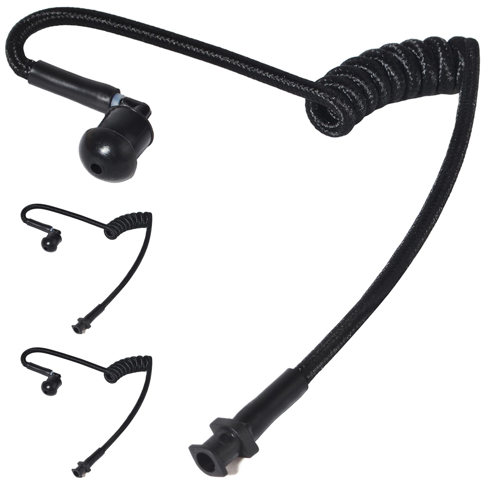 HYS Tubo acústico de Nailon. Accesorios para radiocomunicaciones, para Auriculares de policía de Seguridad (Negro) — view 12