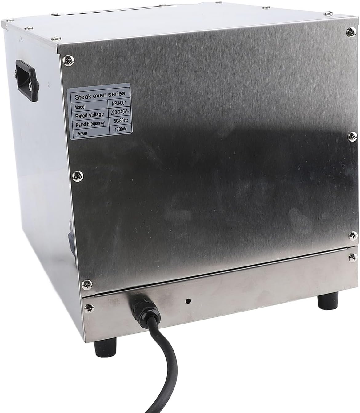 Commercial Steak Grill 1700W Electric Oven, Stepless Adjustment, Smokeless, US Plug 110V - High Temperature Cooking, Multi Functional for Steak, Cake, Pizza