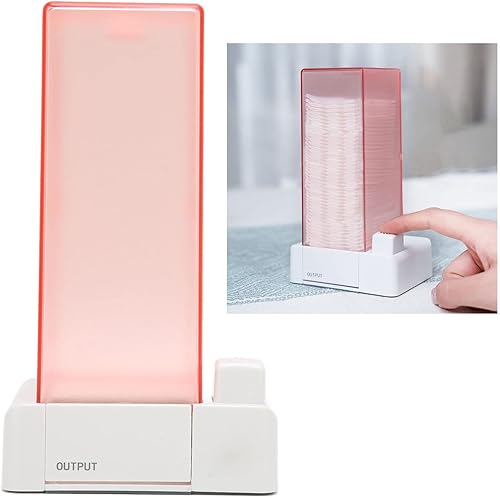 BB Creams - Dispensador automático de hisopos de algodón, organizador de hisopos de algodón, soporte cuadrado de algodón, sin pelusas, organizador
