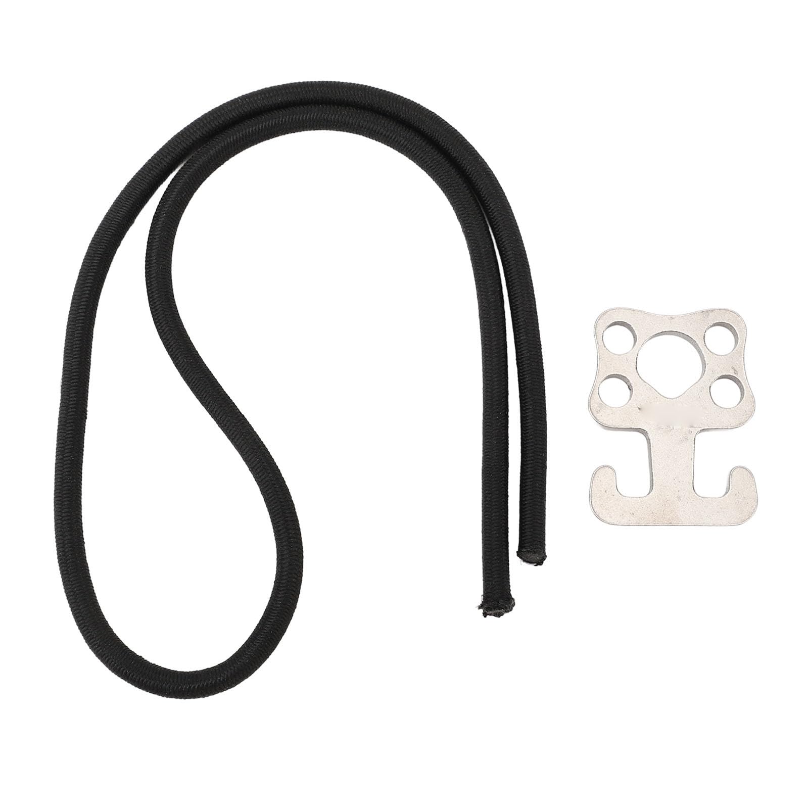 Yuecoom Diving Sidemount Bungee Loops,Sidemount Diving Plate Hook,Diving Plate Hook Bungee Tie,Sidemount Bungee Loops with Elastic Rope for 4?6mm Elastic Elastic Rope,0.9oz