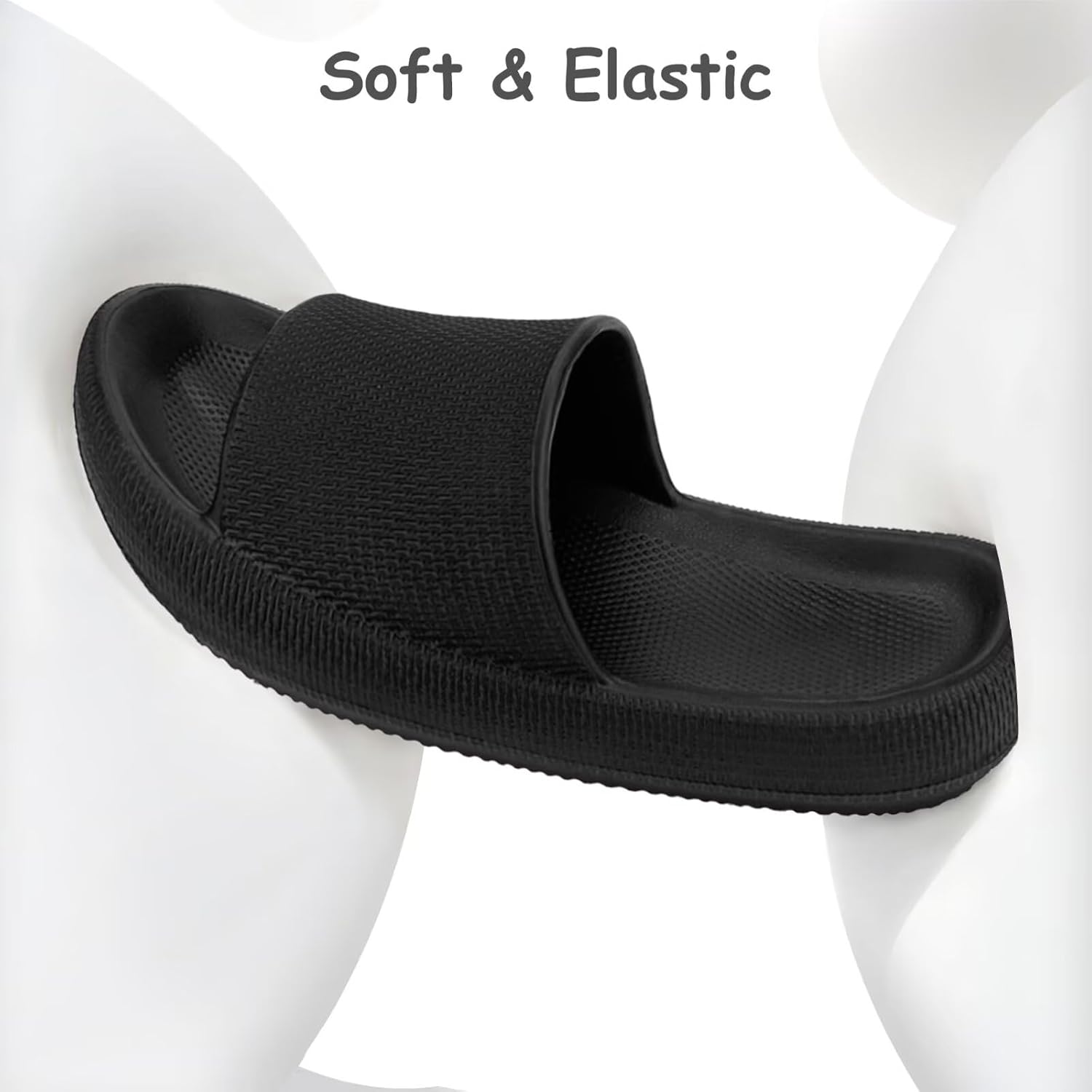 Cubufly Cloud Slides for Kids丨Boys Girls Shower Slippers Slip on Sandals丨Non-Slip Open Toe Pillow Slippers Sandals丨Quick Drying Summer Beach Pool Shoes - Image 8