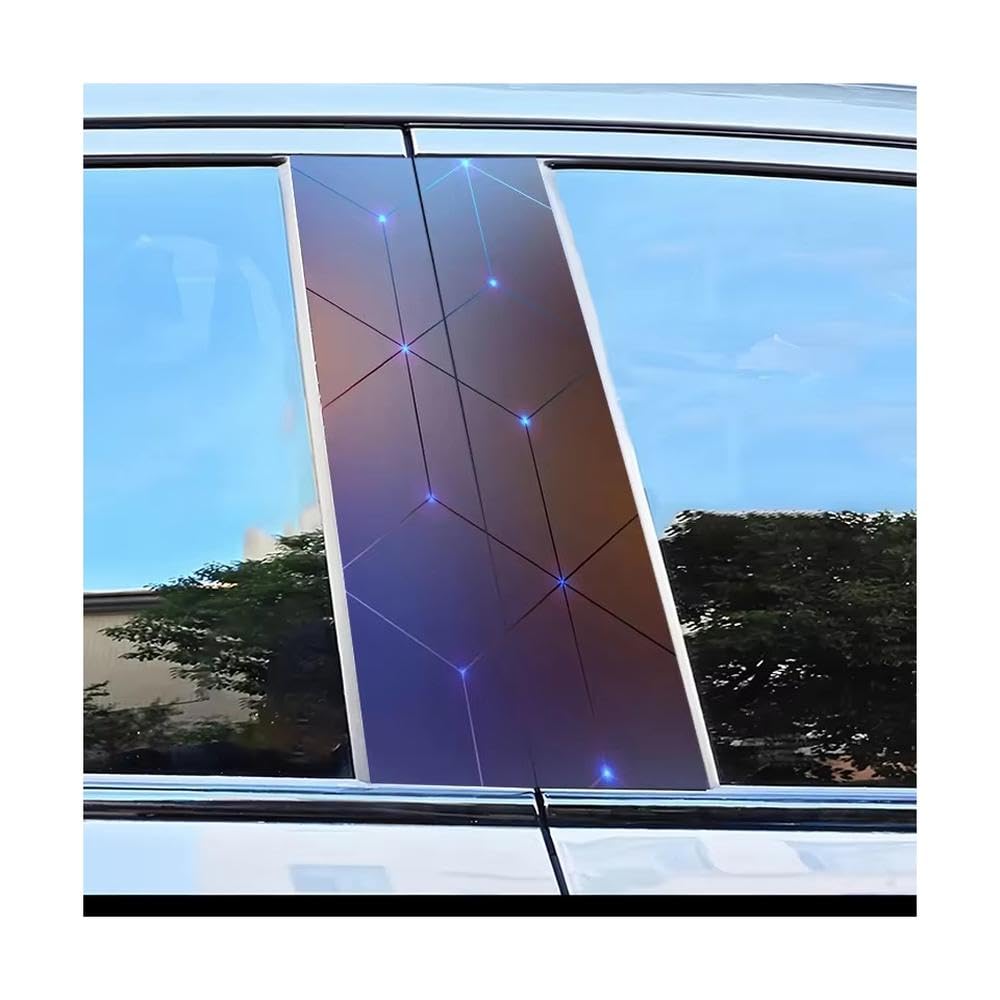 Car Center Pillar Stickers Geometric Spots Scratch Protection