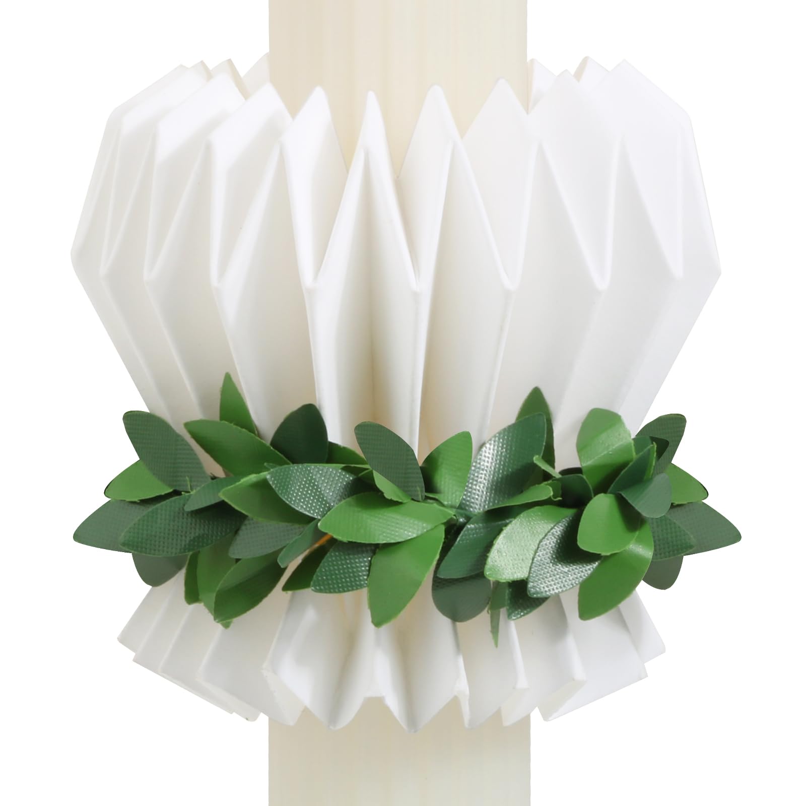 Tropfschutz Kommunionkerze Tropfenfänger Papier für Kommunionkerzen Taufkerzen Hochzeitskerzen Kerzentropfschutz Papier für ø 3-6cm Kerzen Tropfschutz Kerzenkranz Deko