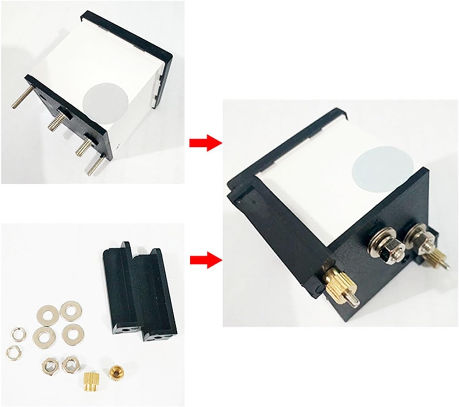 YANHAO AC Frequency Meter Hz Meters Hz 45-65Hz Input 400V Pointer Type Meter 99T1 48 * 48mm 1Pcs