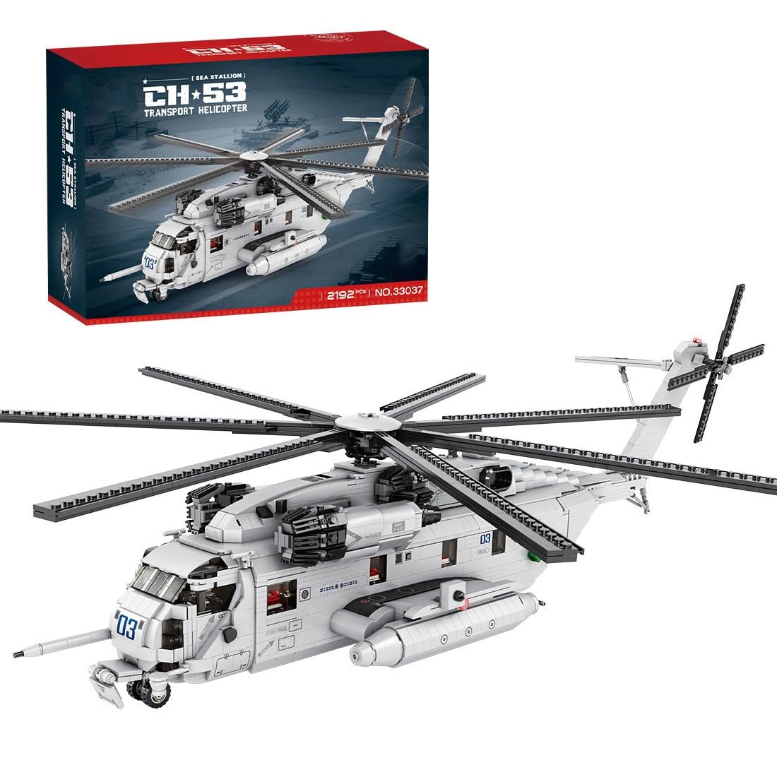 Amazon.com: Weendiypty Military Helicopter Building Bricks Set, 1