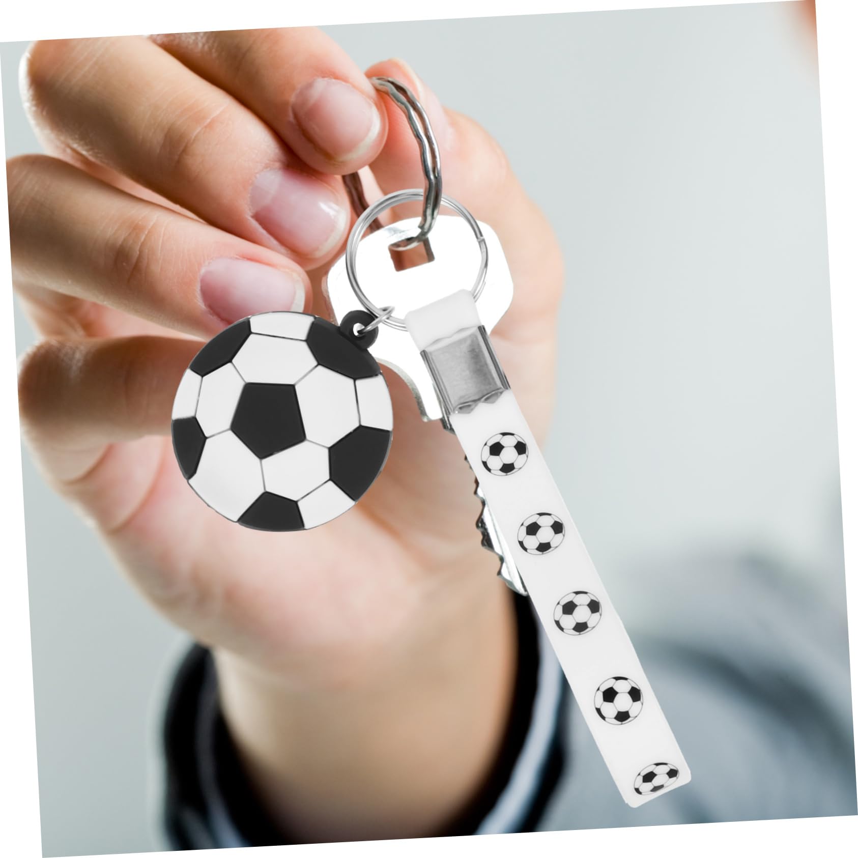 Kisangel Portachiavi Di Calcio Blu Portachiavi Da Calcio Palla Ragazzo Appendere Piccoli Portachiavi Ciondoli Portachiavi Con Pallina Sportiva Gel Di Silice