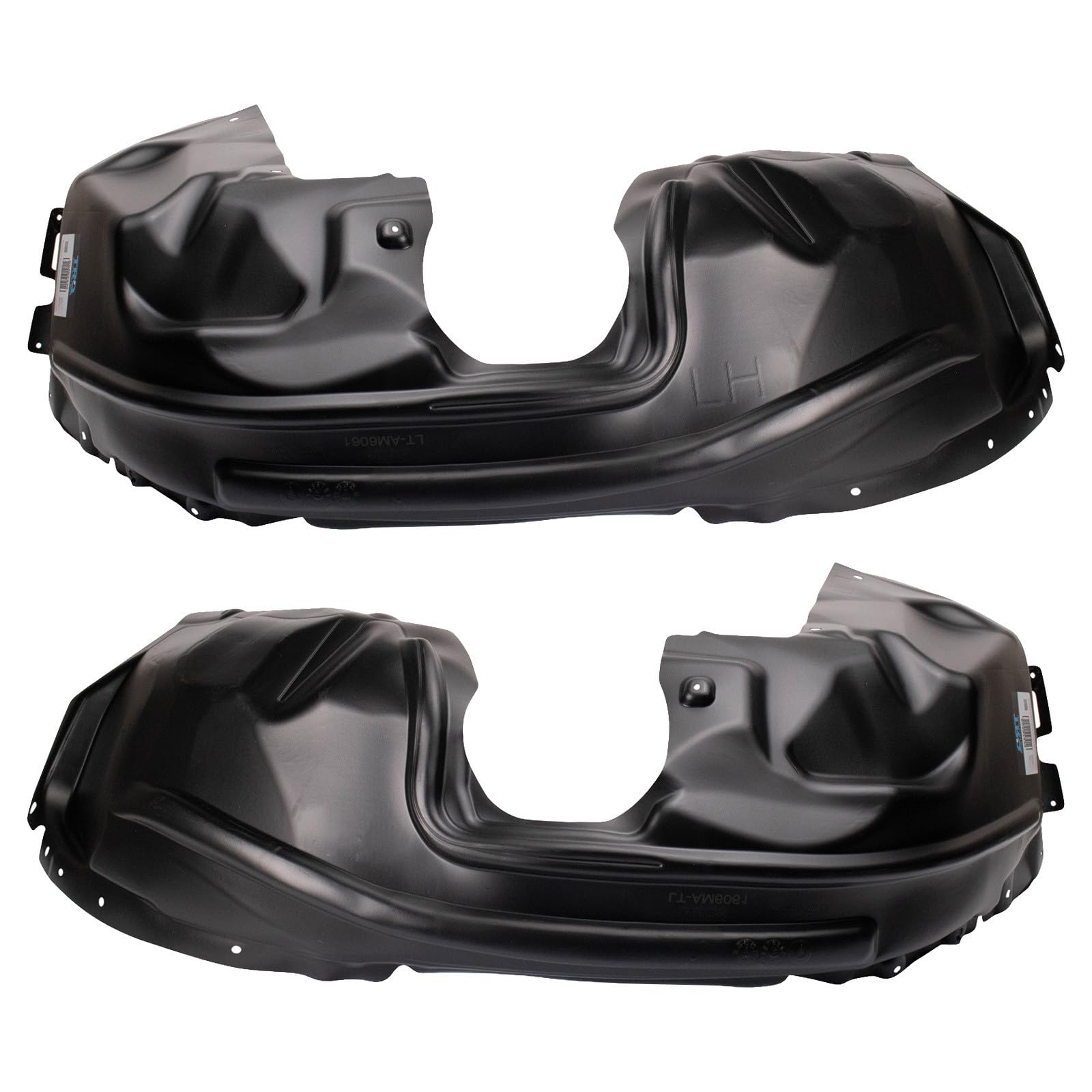 TRQ Front Inner Fender Liner Set | For 2019-2022 Jeep Cherokee CH1248201 CH1249201