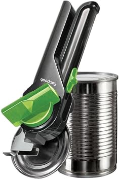 Multi-Functional Can, Jar & Bottle Opener | Handheld All-in-One Opener for Cans, Jars, Metal Bottle Caps, Plastic Bottle Screw Caps, Pull Tab Cans, Tin Can Lids | Portable Adjustable Manual