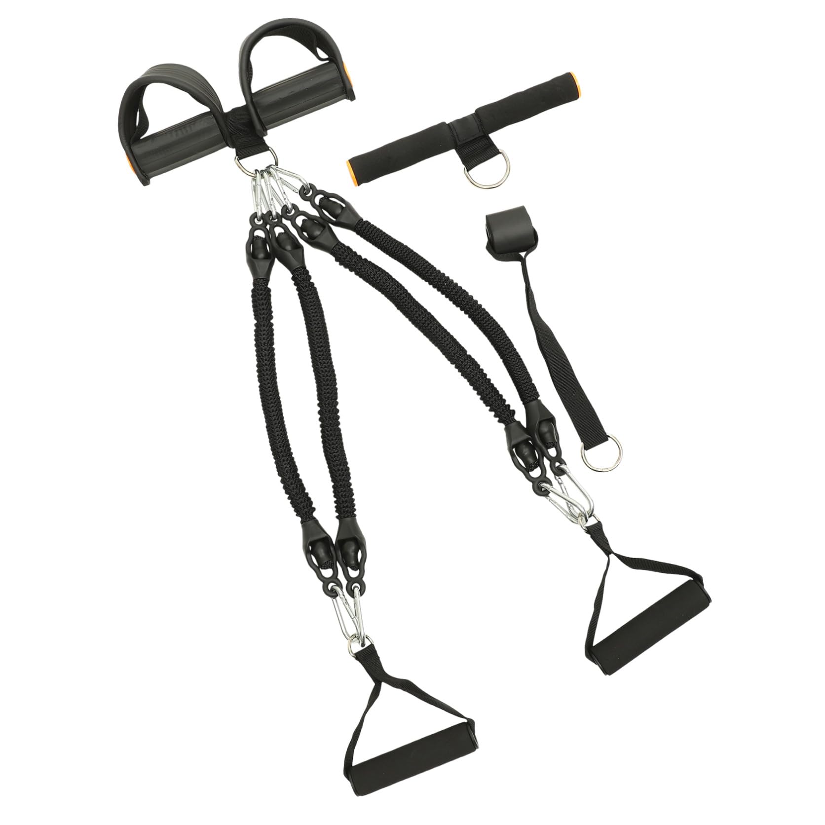 Alipis Corda Elastica per Esercizi con Pedale Resistente e Trazione Multifunzionale per Allenamento Addominali e Fitness in Casa
