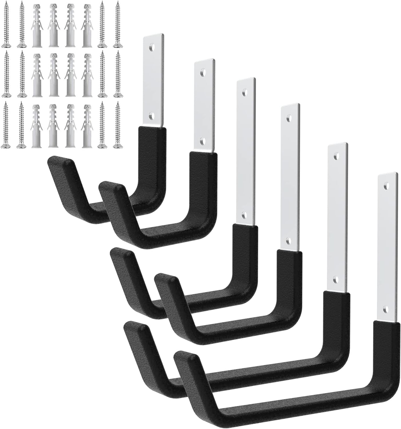 Juformin Heavy Duty Utility Hooks for Garage Storage Utility Hooks Wall Mount,Garage Hooks Heavy