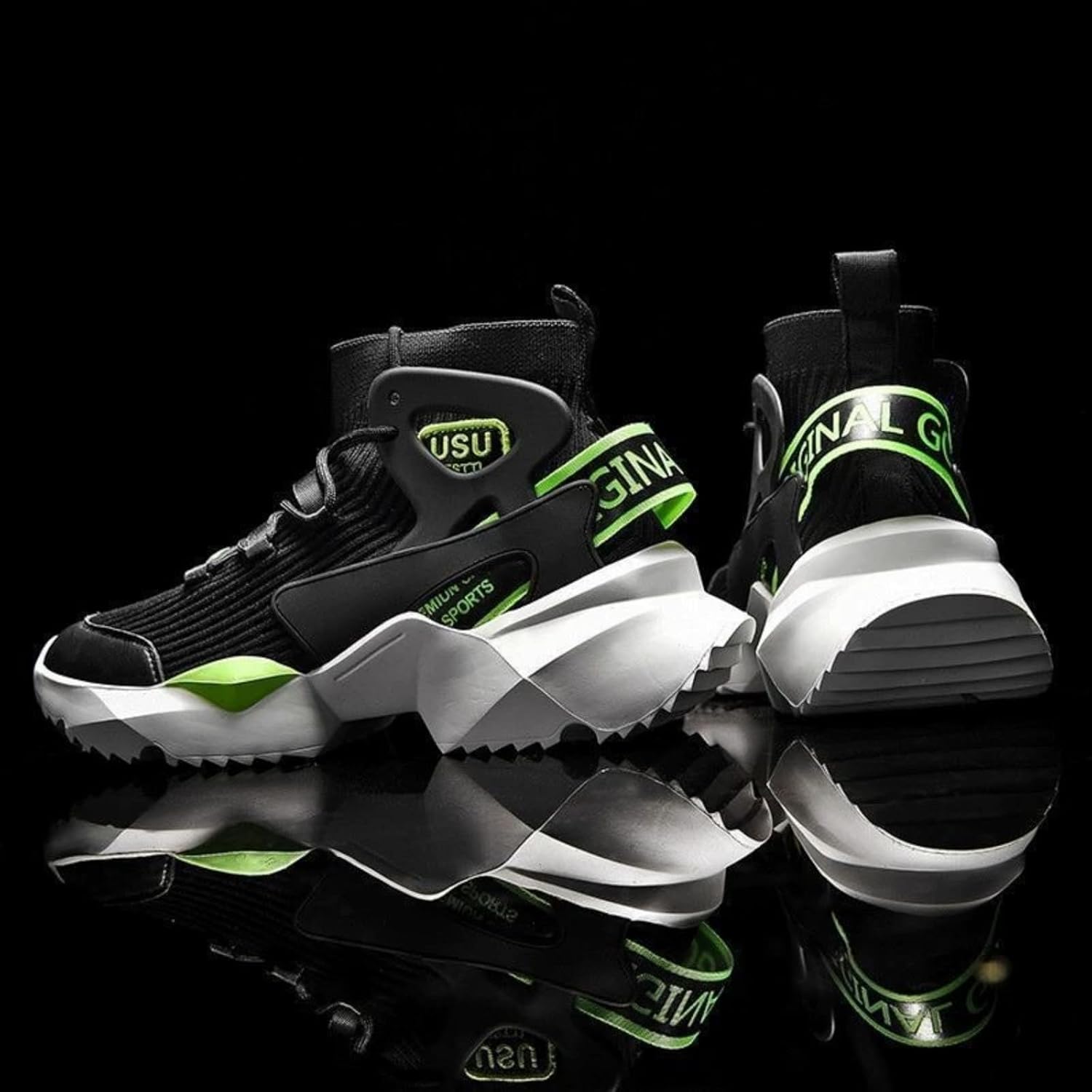 Women's High-Top Breathable Sneakers Trendy Fashion Chunky Comfortable Basketball Streetwear Athletic Shoes for Women
