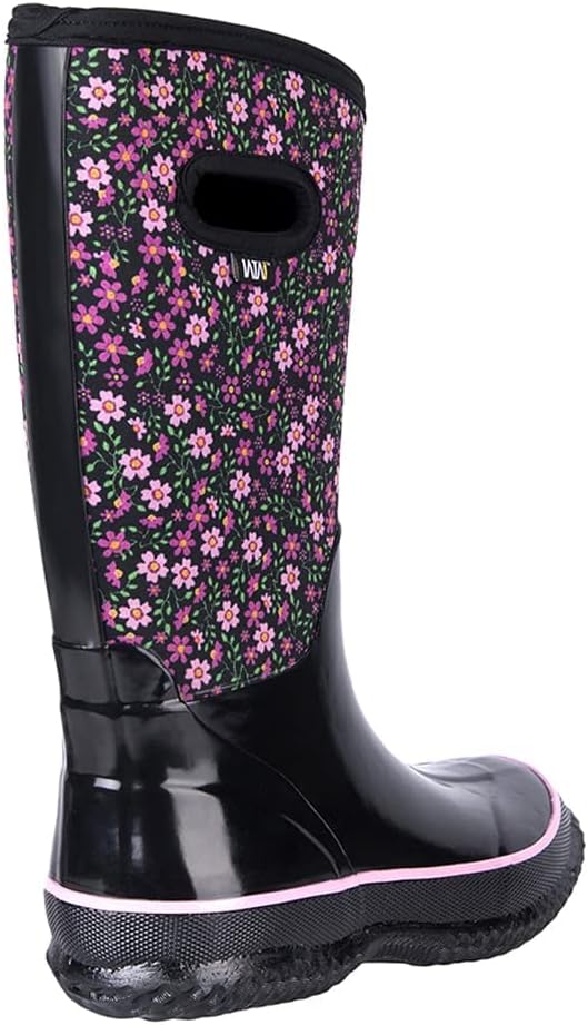 WTW Mid Calf Rain Boots for Women - Waterproof Insulated Neoprene Mud Boots Outdoor Hunting Garden Boots - Image 5