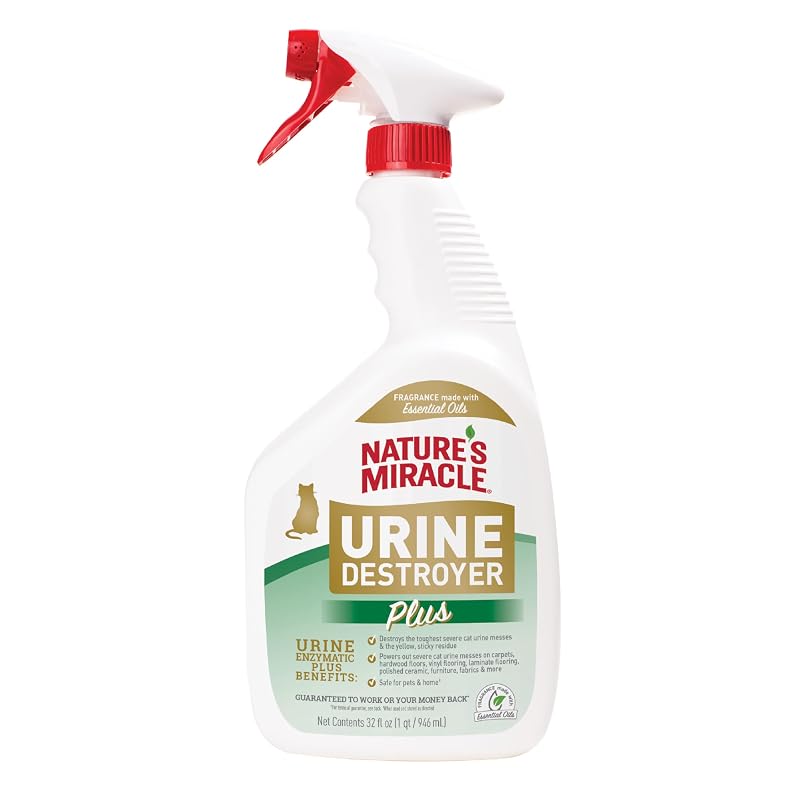 Removedor enzimático de odores e manchas de urina de gato Nature's Miracle, 946 mL
