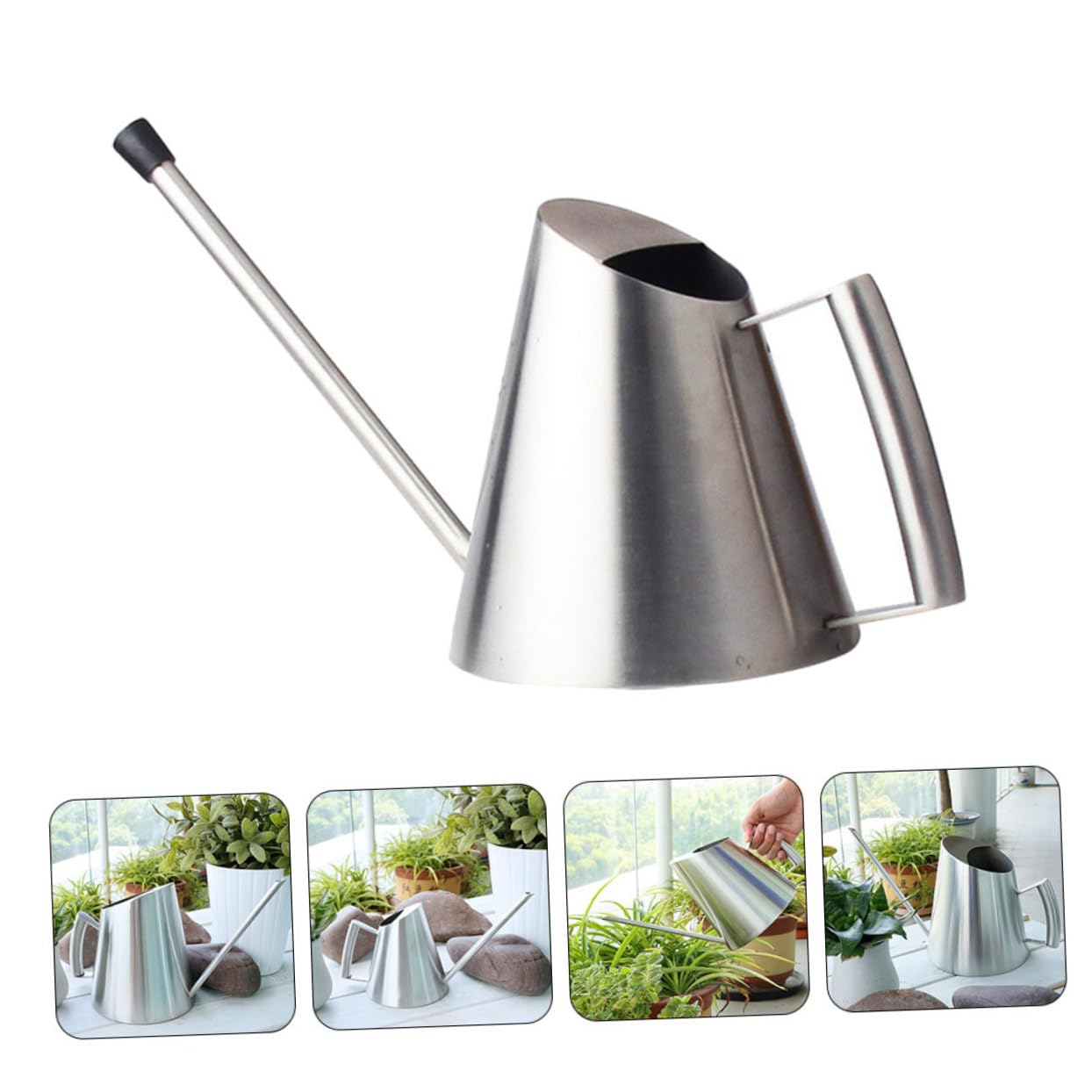 Toddmomy 2piezas Regadera De Inoxidable para De Interior y Exterior Rociador De Jardín y para Mantener La De Flores y