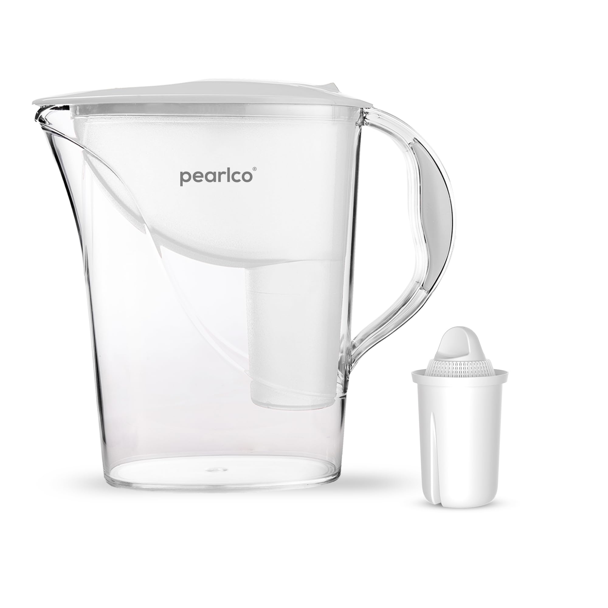 PearlCoWater Filter Standard (white) incl. 1 Filter Cartridge (compatible with Brita® Classic)