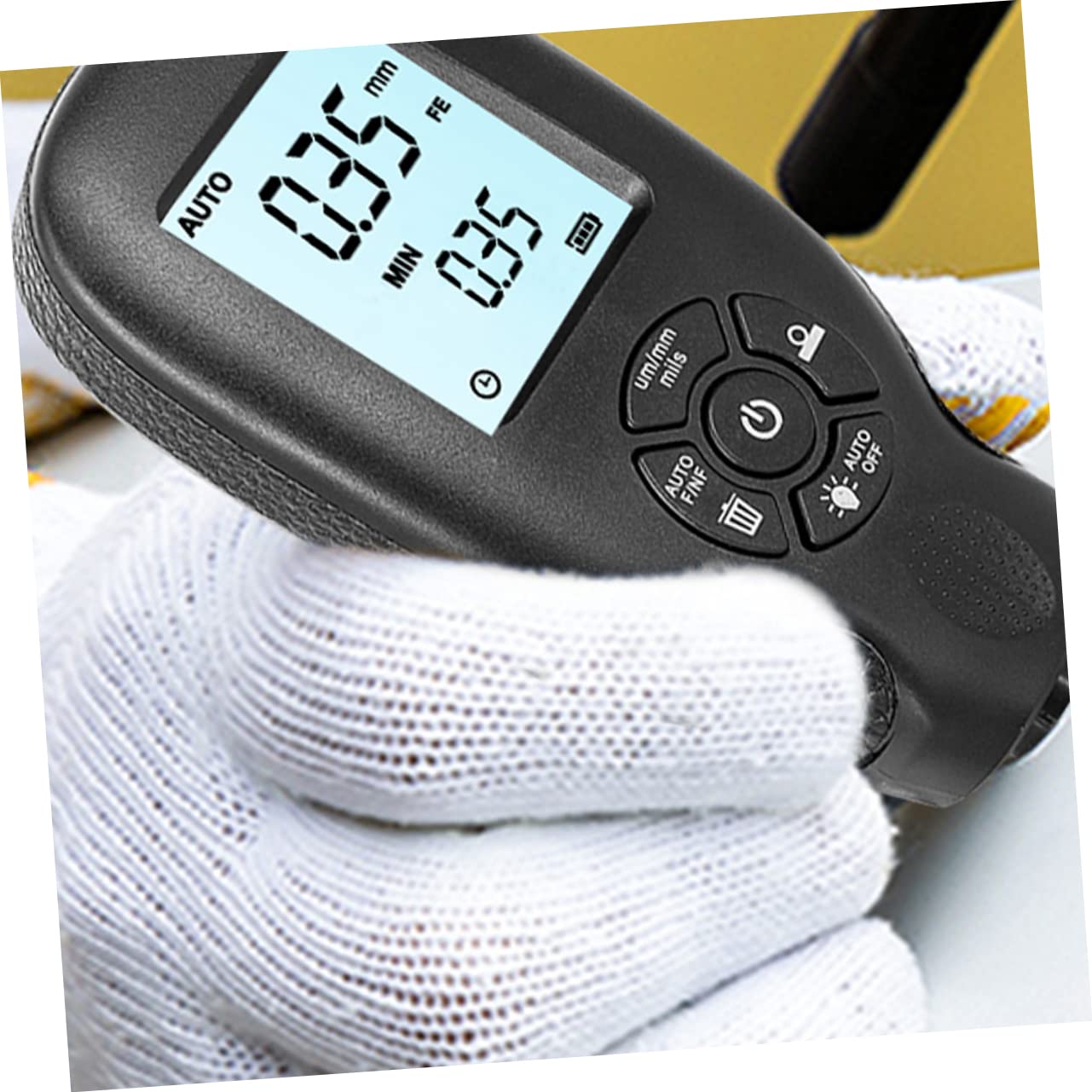 NAMOARLY Car Paint Coating Thickness Gauge Meter Paint Film Gauge High-def Screen for Car Painter