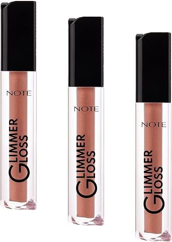 Note Cosmetics Glimmer Gloss Işıltılı Nemlendirici Dudak Parlatıcısı - 10 Poppy Coral (3 paketi)