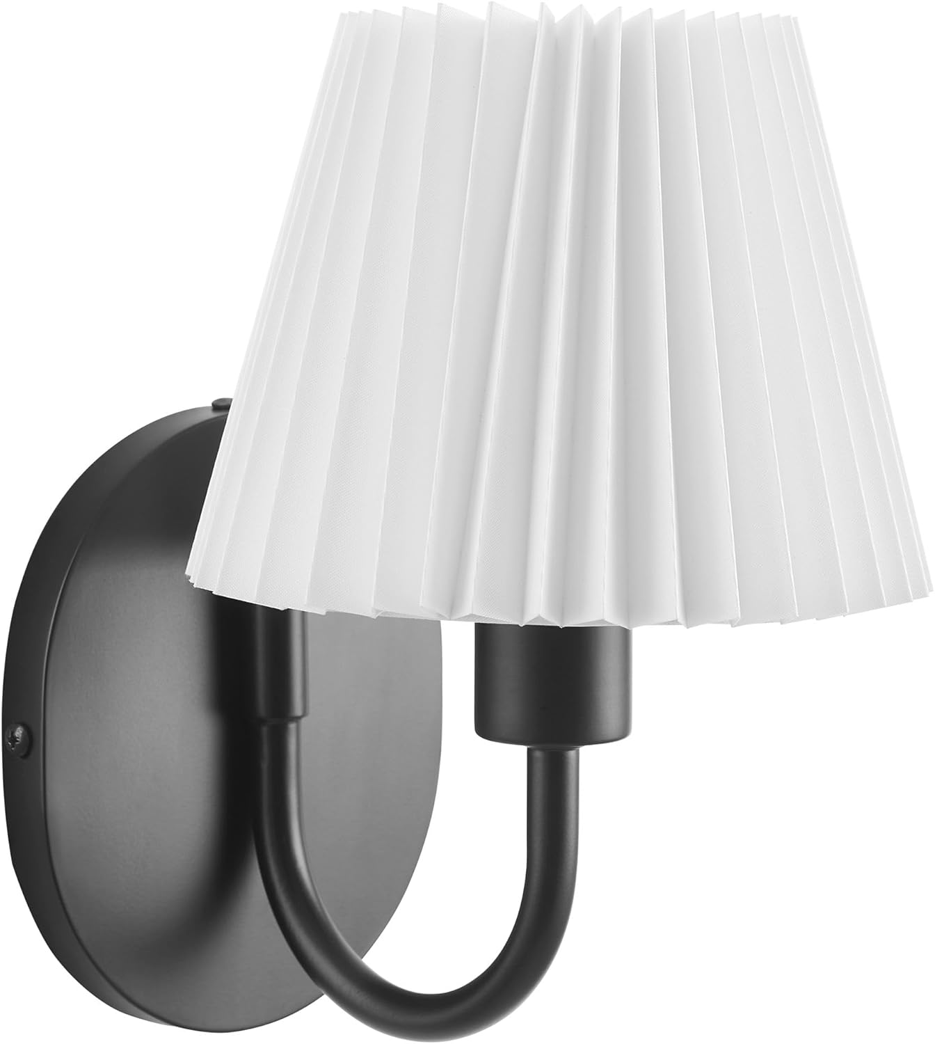 Modway Wave Modern 1-Light Wall Sconce in Black