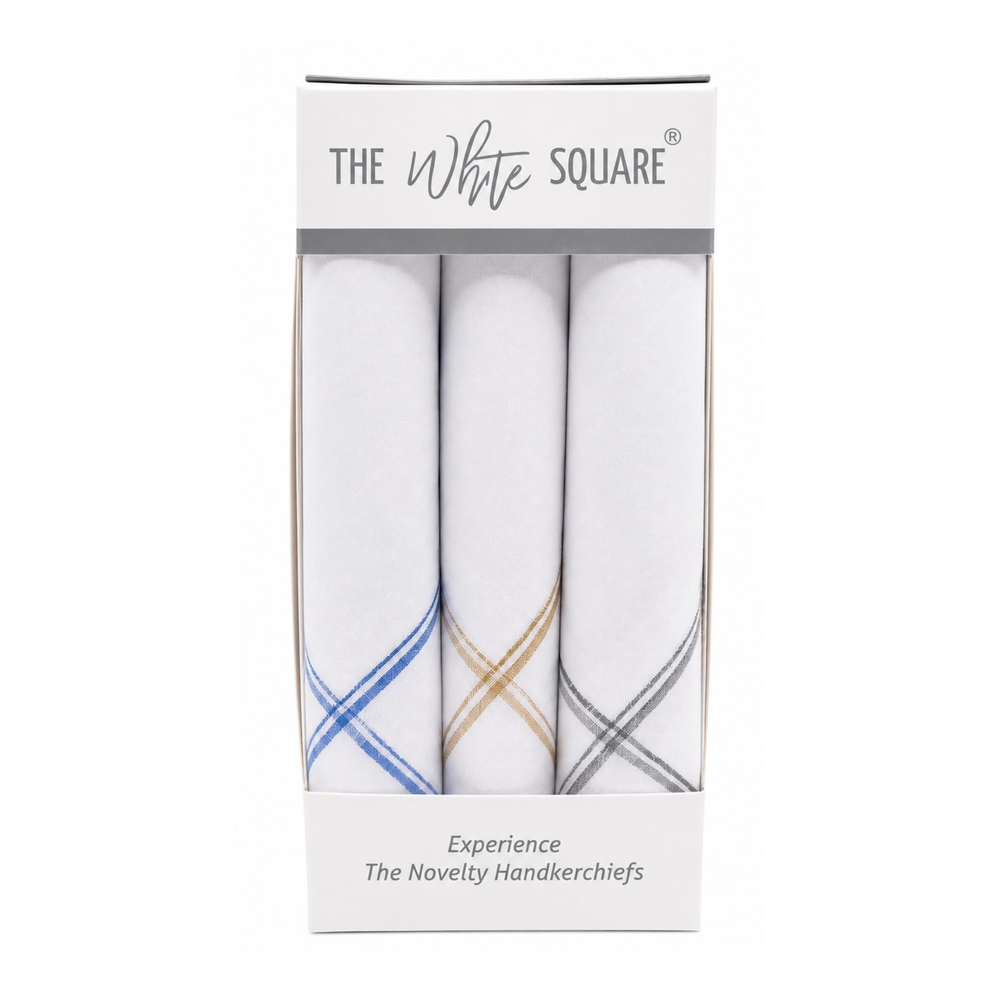 the white square Men’s White Cotton Handkerchiefs | Soft & Sweat Absorbent Hankies for Men & Boys | Daily Use Rumal for Office, Travel & Everyday Use | Size 50 x 50 cm | Pack of 3-picture-23