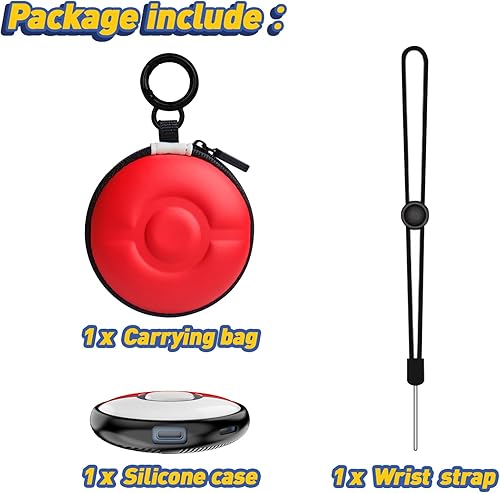 Miniatura 6 de Funda + funda funda de transporte compatible con Pokémon GO Plus + 2023, funda protectora JDGPOKOO Tup compatible con Pokémon GO Plus, funda de