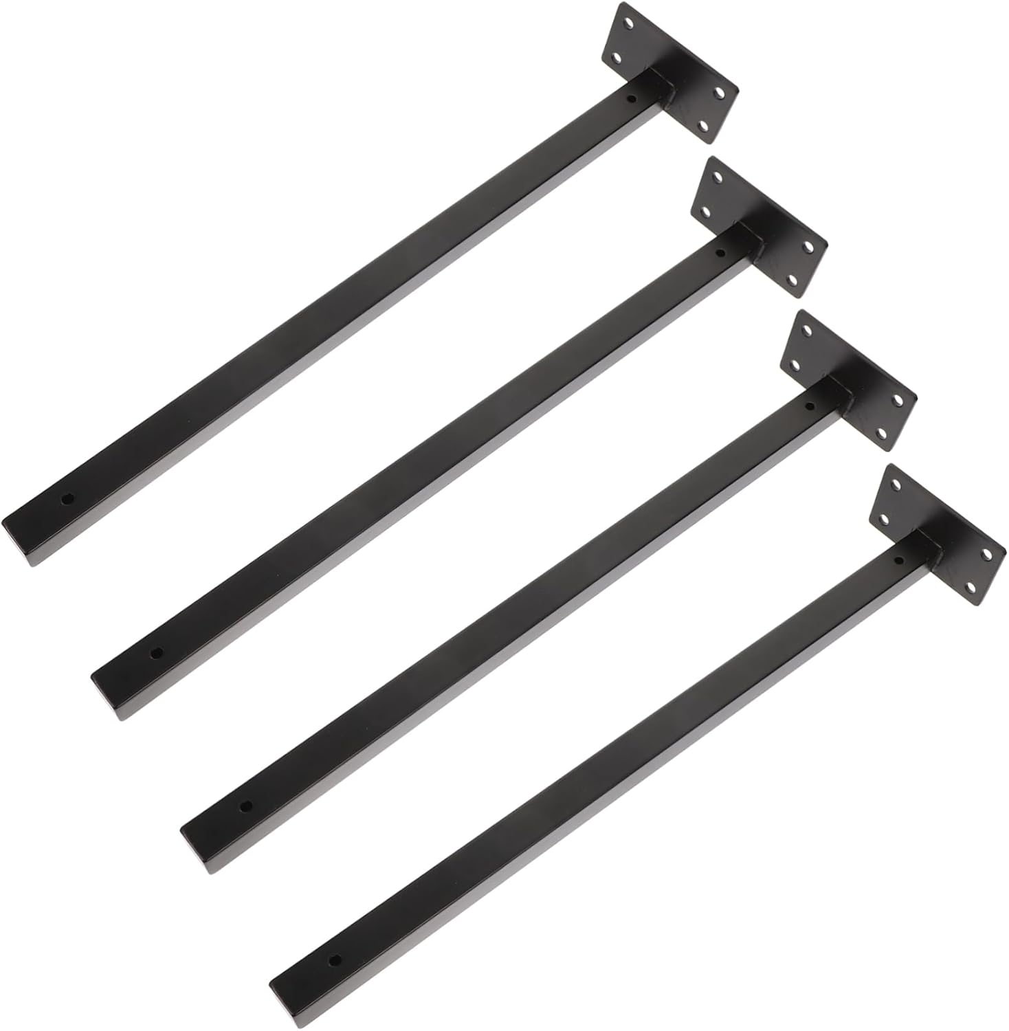 4pcs Heavy Duty Concealed Floating Shelf Brackets Stainless Steel Wall Mounted Supports for Shelves for Home Decor and Organization