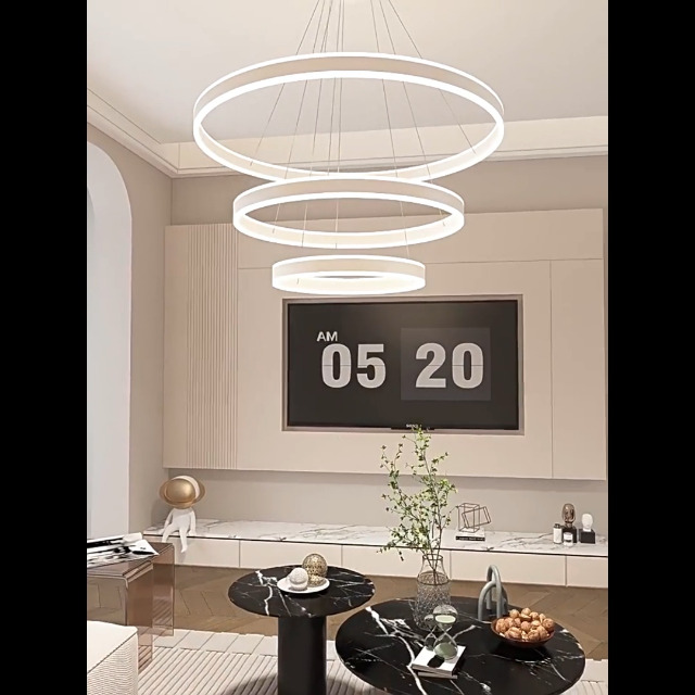 ZMH LED Suspension Lustre hauteur réglable 62W anneau pendentif télécommandé chambre à coucher | Leroy Merlin ZMH LED Suspension Lustre hauteur réglable 62W anneau pendentif télécommandé chambre à coucher | Leroy Merlin