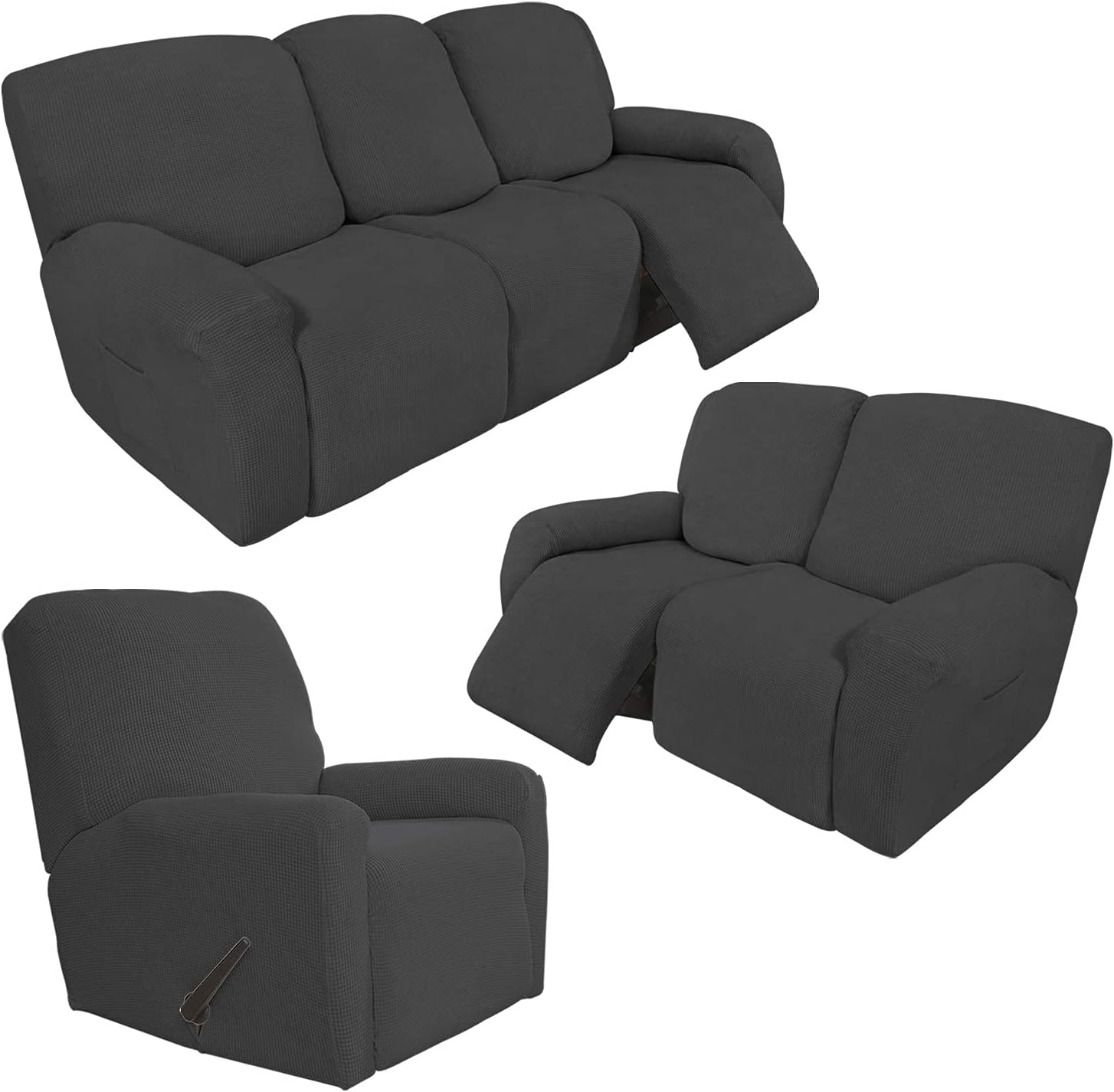 Easy-Going Recliner slipcover Bundles Recliner loveseat slipcover Bundles Recliner Sofa slipcover