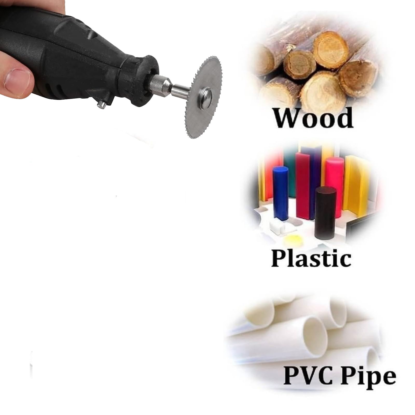 Disques De Coupe Pour Outil Rotatif 8 Pièces - Lames HSS Pour Bois, Plastique, Métal - Mini Scie Circulaire