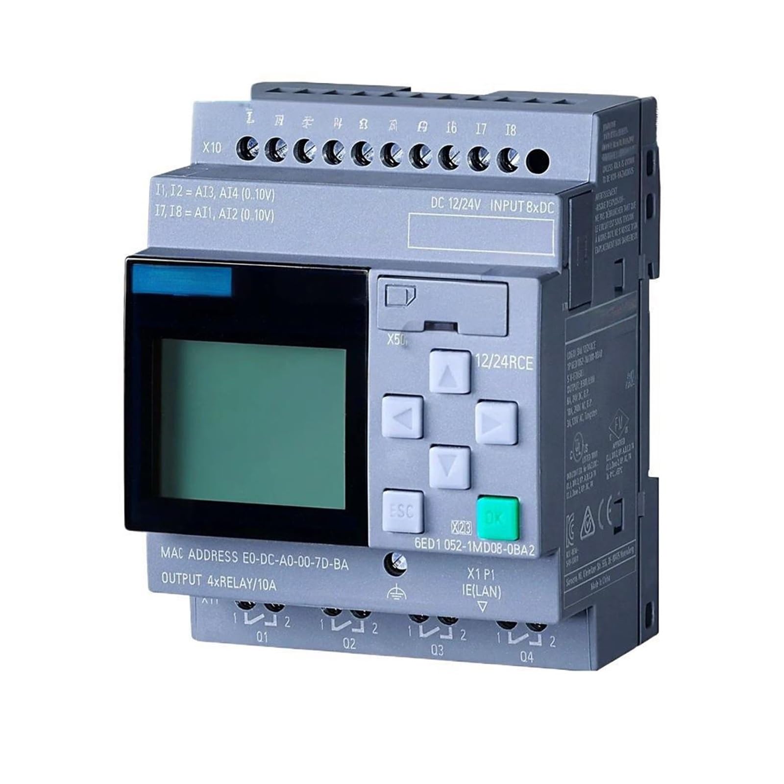 Module 6ED1052-1MD08-0BA2 automate 12/24 RCE avec écran