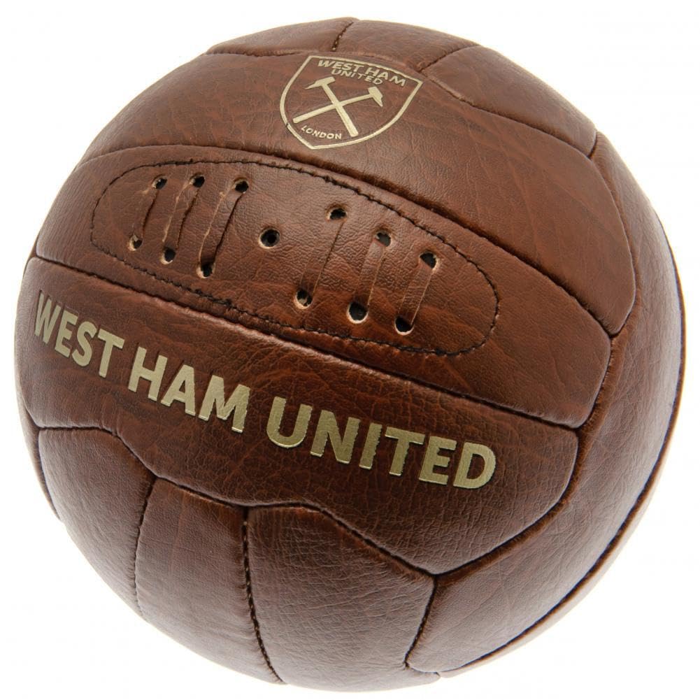 WEST HAM FAUX LEATHER RETRO BALL SZ5/7108