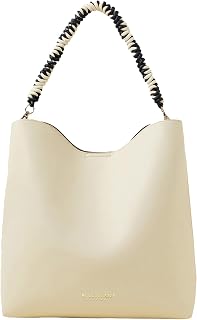 Accessorize London Women's Cream Rope Strap Shoulder Bag| Ladies purse | Stylish Shoulder Bag | Ladies Gift Price In India