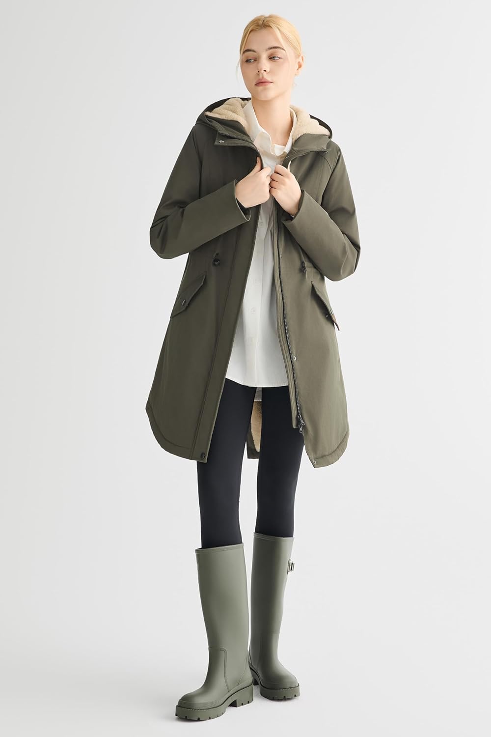 Orolay CHIIONE Winter Coat for Women Thicken Fleece Lined Parka Waterproof Long Warm Puffer Jacket Hooded with Pockets - Image 5