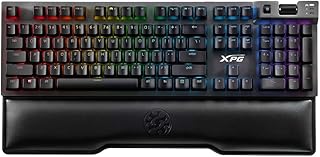 XPG SUMMONER RGB Mechanical Gaming Keyboard - CHERRY MX RGB RED Key Switches - Linear & Quiet with Detachable Magnetic Wrist Rest, Media Controls, Marco Keys,100% Anti-Ghosting, USB, UK Layout