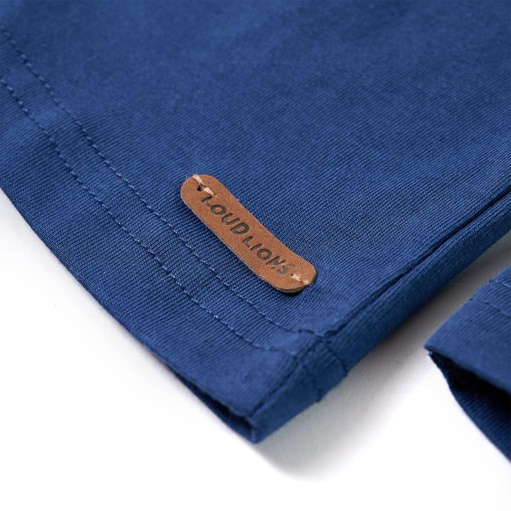 Maglietta a maniche lunghe per bambini, blu jeans, in cotone, girocollo, stampa orso, morbida, per ragazzi e ragazze, per tutti i giorni, tempo libero, scuola, autunno, inverno