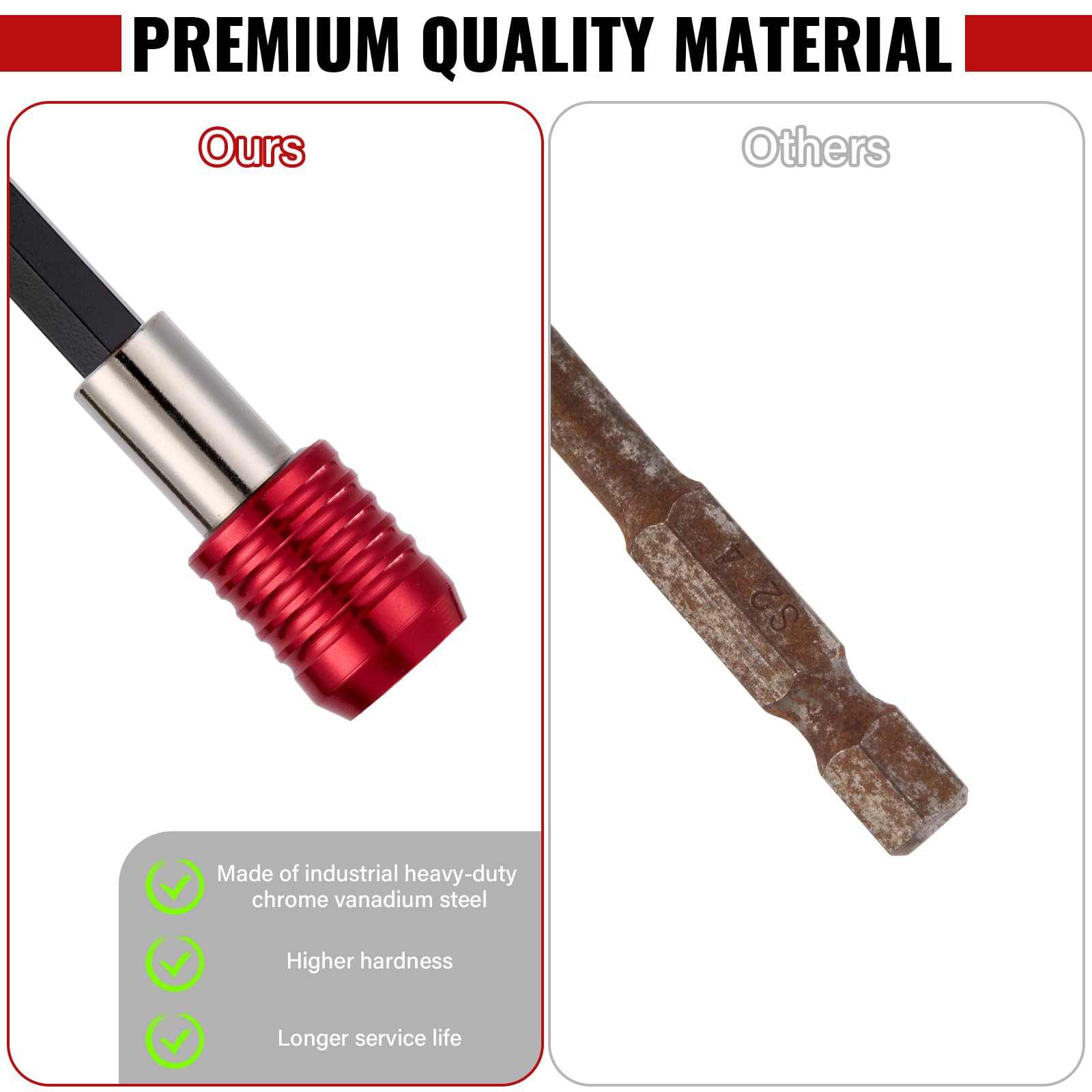 Magnetic Drill Bit Extensions - 4 Pcs Set -5