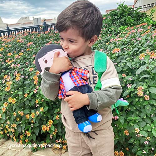 Image of OUOZZZ Soft Plush Baby Boy Doll 12.6 Inch, Red Hat Snuggle Buddy | Perfect Birthday Toy & Gift for 1 Year Old Boys, Cuddly Companion Suitable for Infants & Toddlers