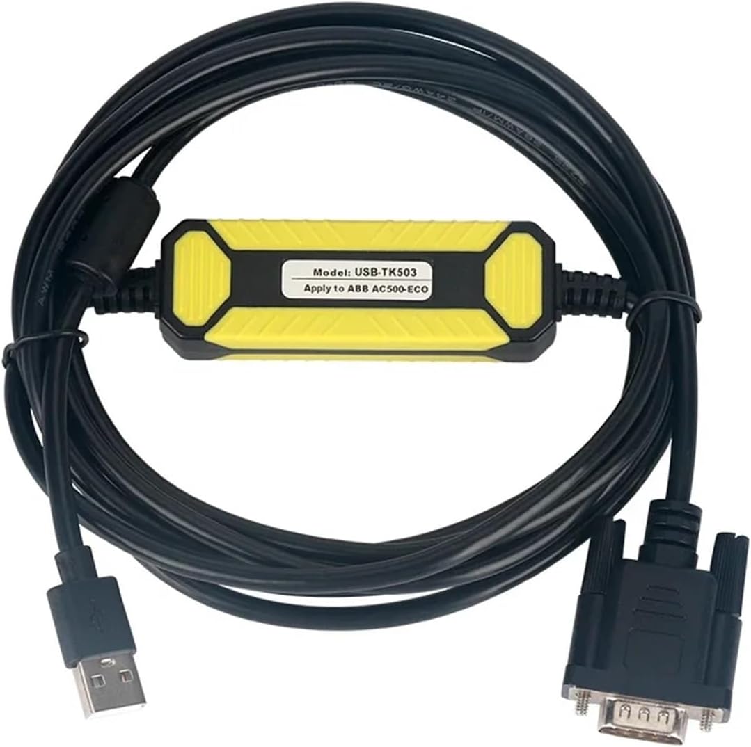 USB-TK503 for Debugging Cable AC500-ECO Series PLC Programming Cable Download Line 43/5000(Black Yellow)