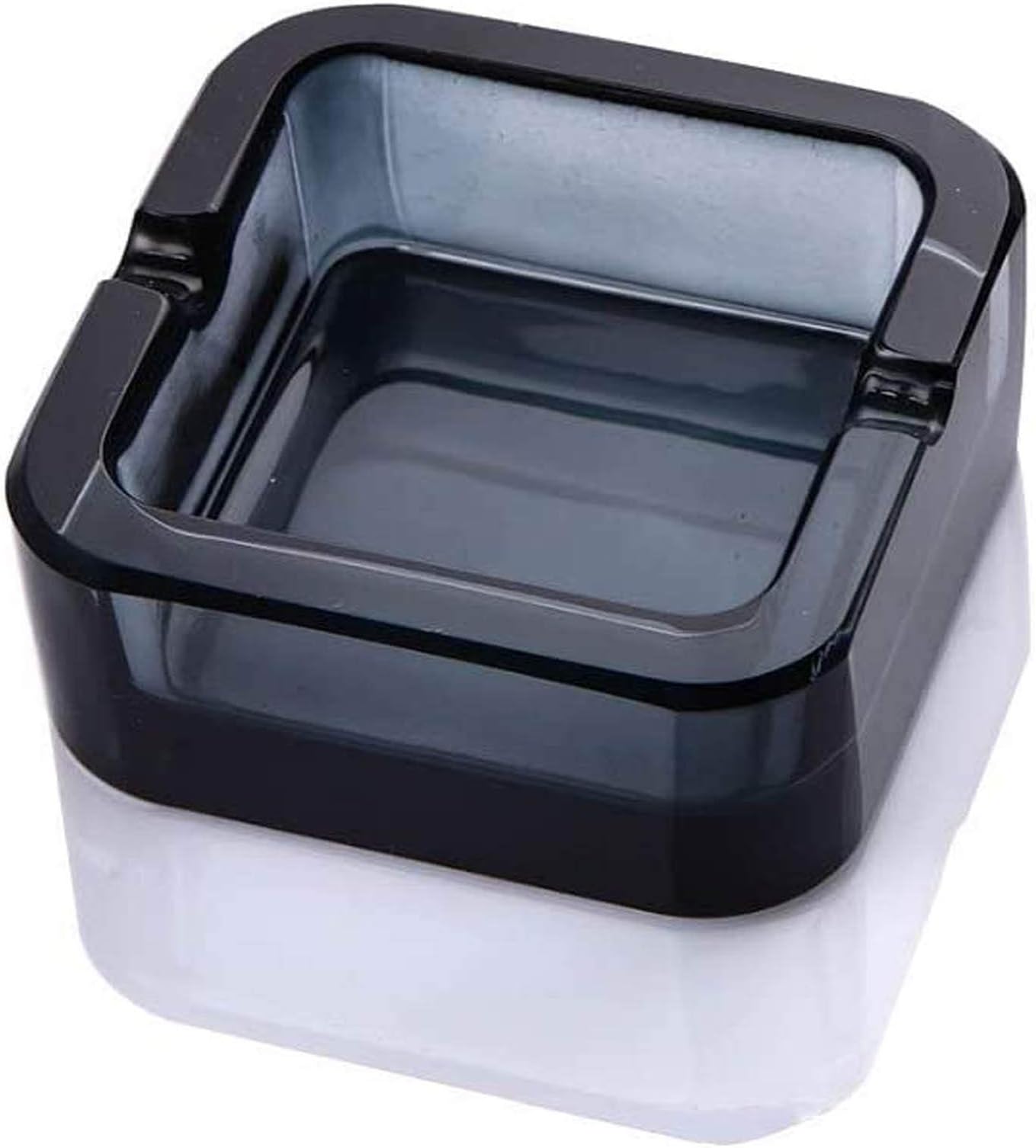 Ashtray, Crystal Glass Ashtray (black, large)