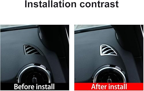 Miniatura 2 de YIWANG ABS cromo coche salpicadero aire acondicionado ventilación Trim pegatina para Mercedes Benz Clase B W247 2019 2020 accesorios interiores