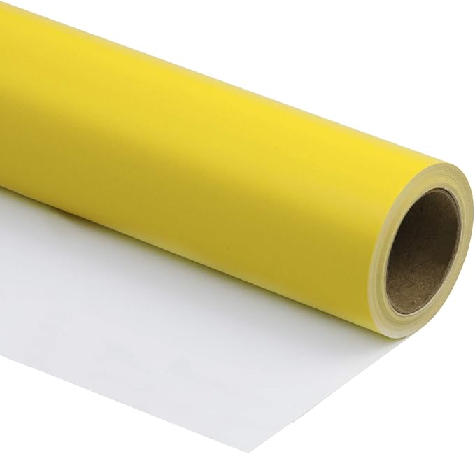 RUSPEPA Yellow Wrapping Paper Solid Color for Wedding