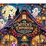 Halloween Puzzle z Czarownicą 1000 Elementów Vintage Kolorowa Dekoracja