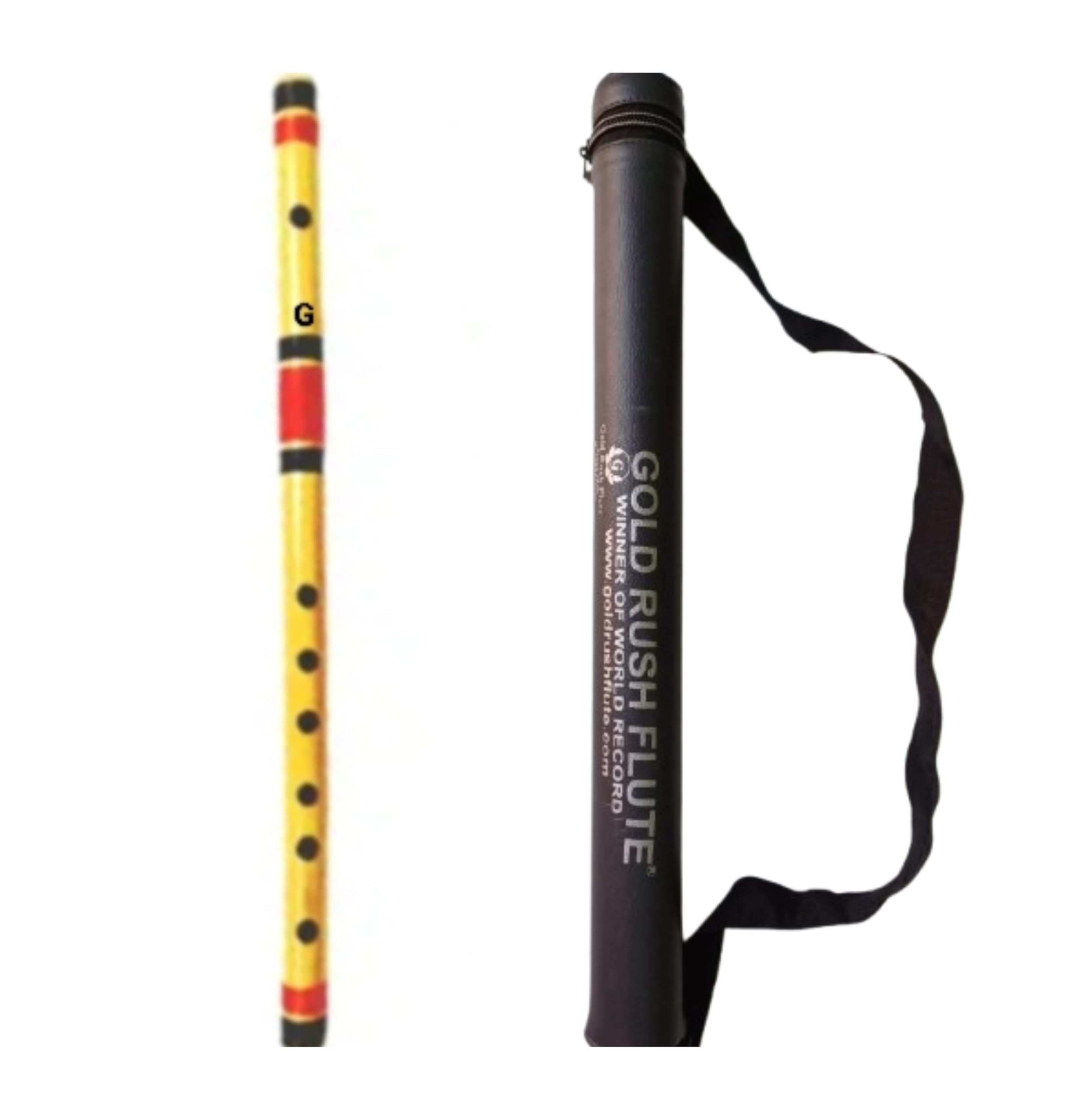 Gold Rush Flute G Scale Middle Size Bamboo Flute Size 17 Inch & 45 CM Length 6 Holes With Carry Bag This Flute Special For Beginners, Students & Flute Learners(GSF210909)-image-25
