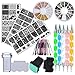 LoveOurHome Nail Art Tools Equipment Nail Stamping Templates Plate Rhinestones Decorations Dotting Pen Sticker Decal Manicure Kits (Style C)