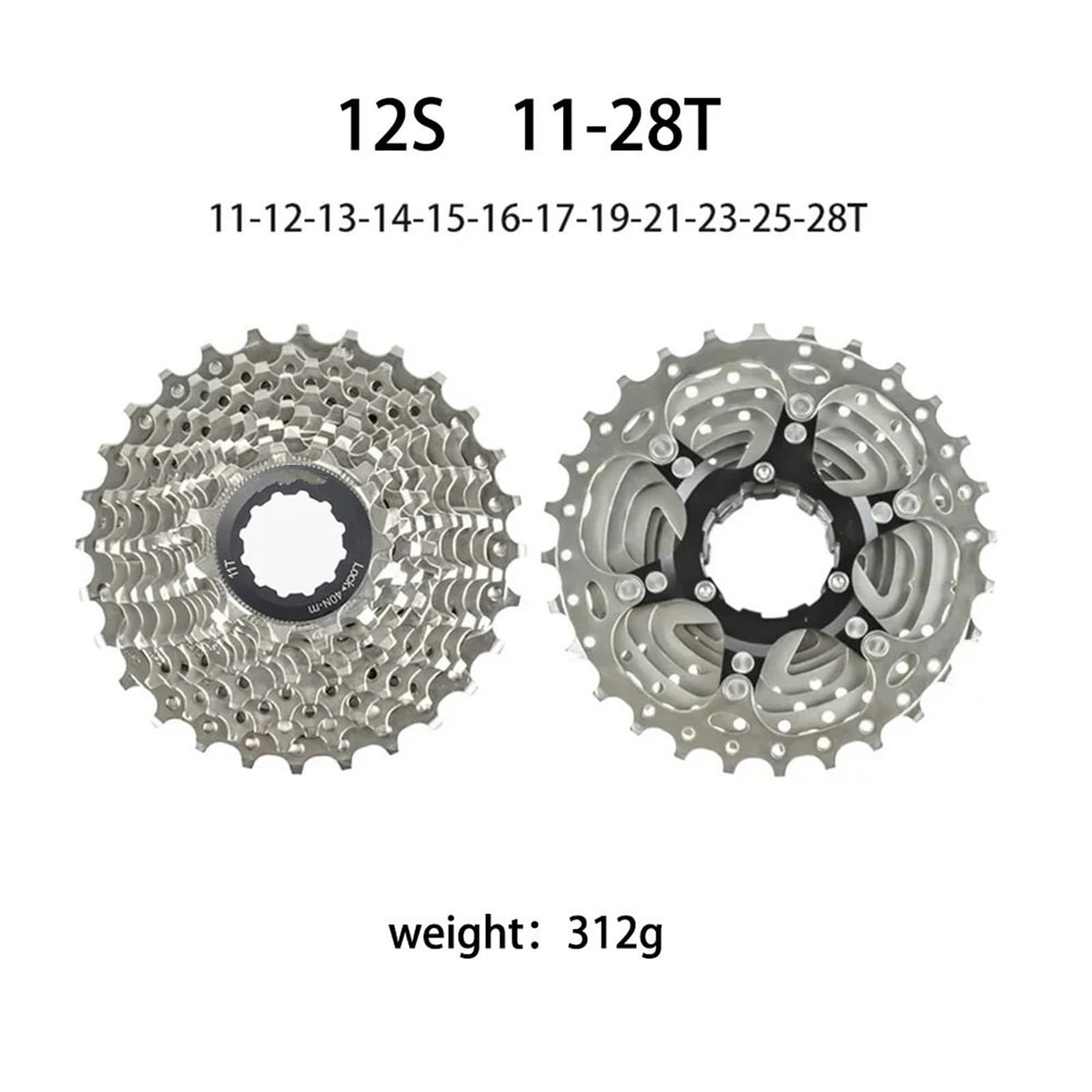 Kaseta 12-biegowa Do Roweru Szosowego 11-28T/30T/32T/34T 12V Koło Zamachowe K7 12S Wolnobieg Pasujący Piasty 11S HG wkręcany wolnobieg Kaseta Rowerowa
