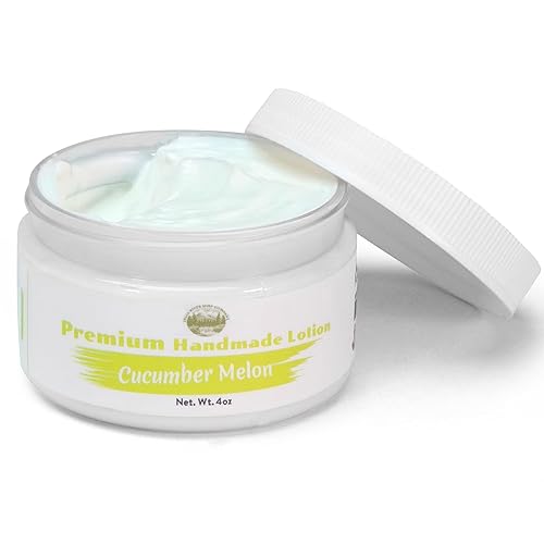 360Feel Loción corporal de pepino y melón, aceite de coco y oliva hidratante, fórmula no grasa, suave para pieles sensibles, infundida con aceites