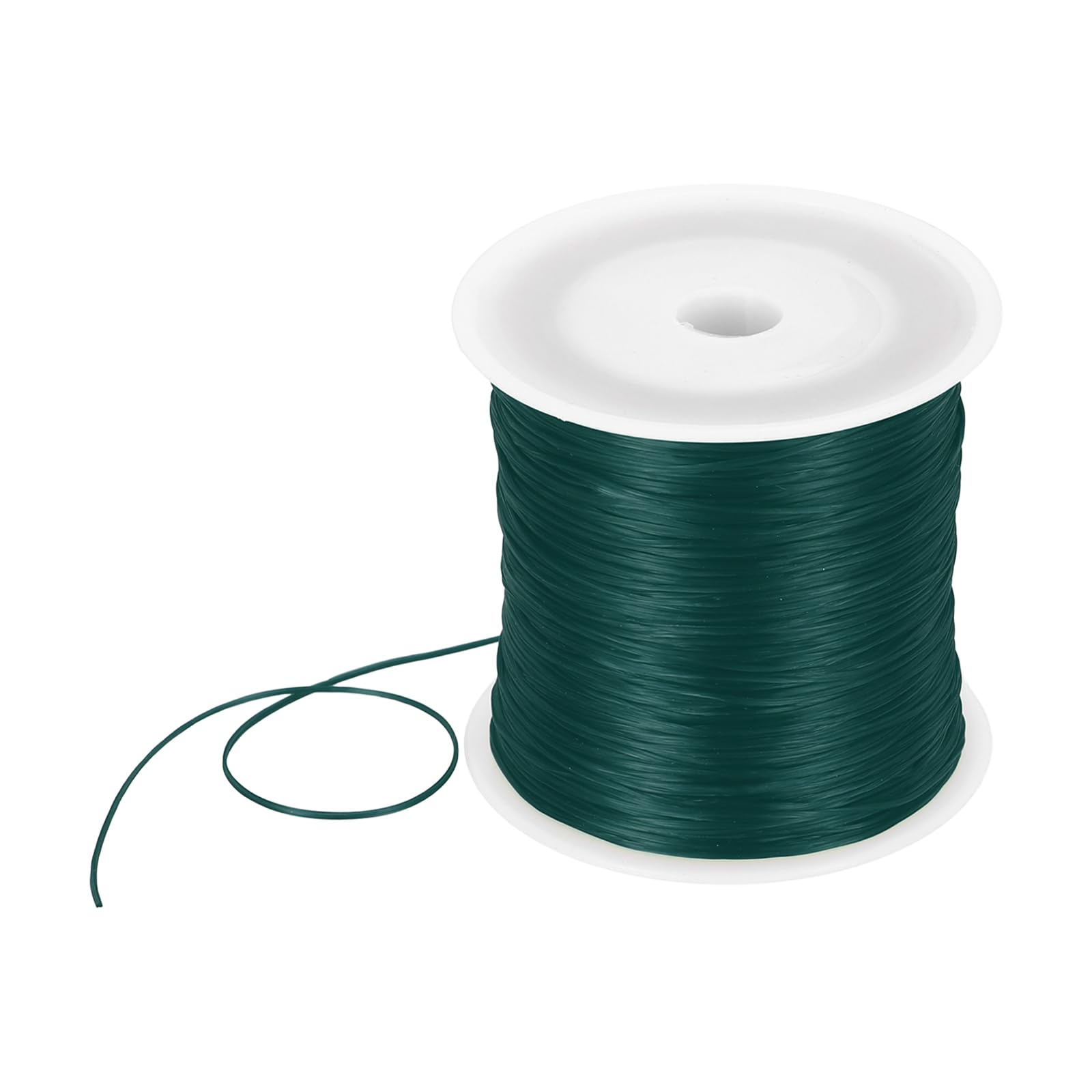 DMiotech Elastic String for Bracelets, 0.8mm Stretch Bead Cord for Jewelry Making, Necklaces and Bracelet Making Green, 120m