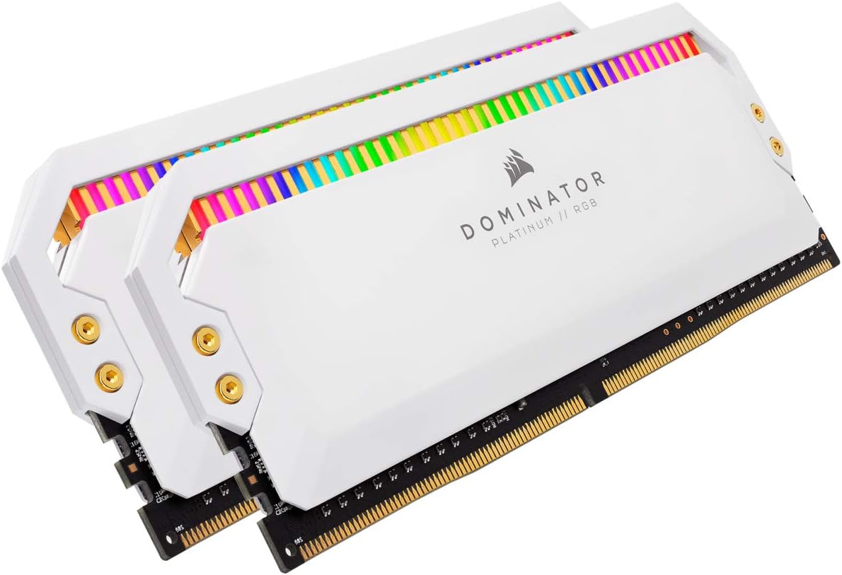 Corsair Dominator Platinum RGB 16GB (2x8GB) DDR4 4000 (PC4-32000) C19 1.35V Desktop Memory - White