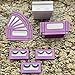 NEW-Empty Lash Boxes for Wholesale- 100 Pcs - 50 Trays/50 Empty Eyelashes Box Packaging- Soft Paper Lash Box Holographic Design for 25MM 3D Mink Strip Lashes (Purple/Lavender)