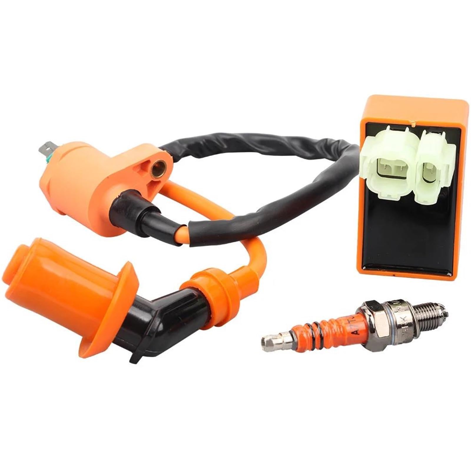 Bobina Di Accensione Da Competizione E Candela Per Scooter Go Kart Ciclomotore - Foto 4