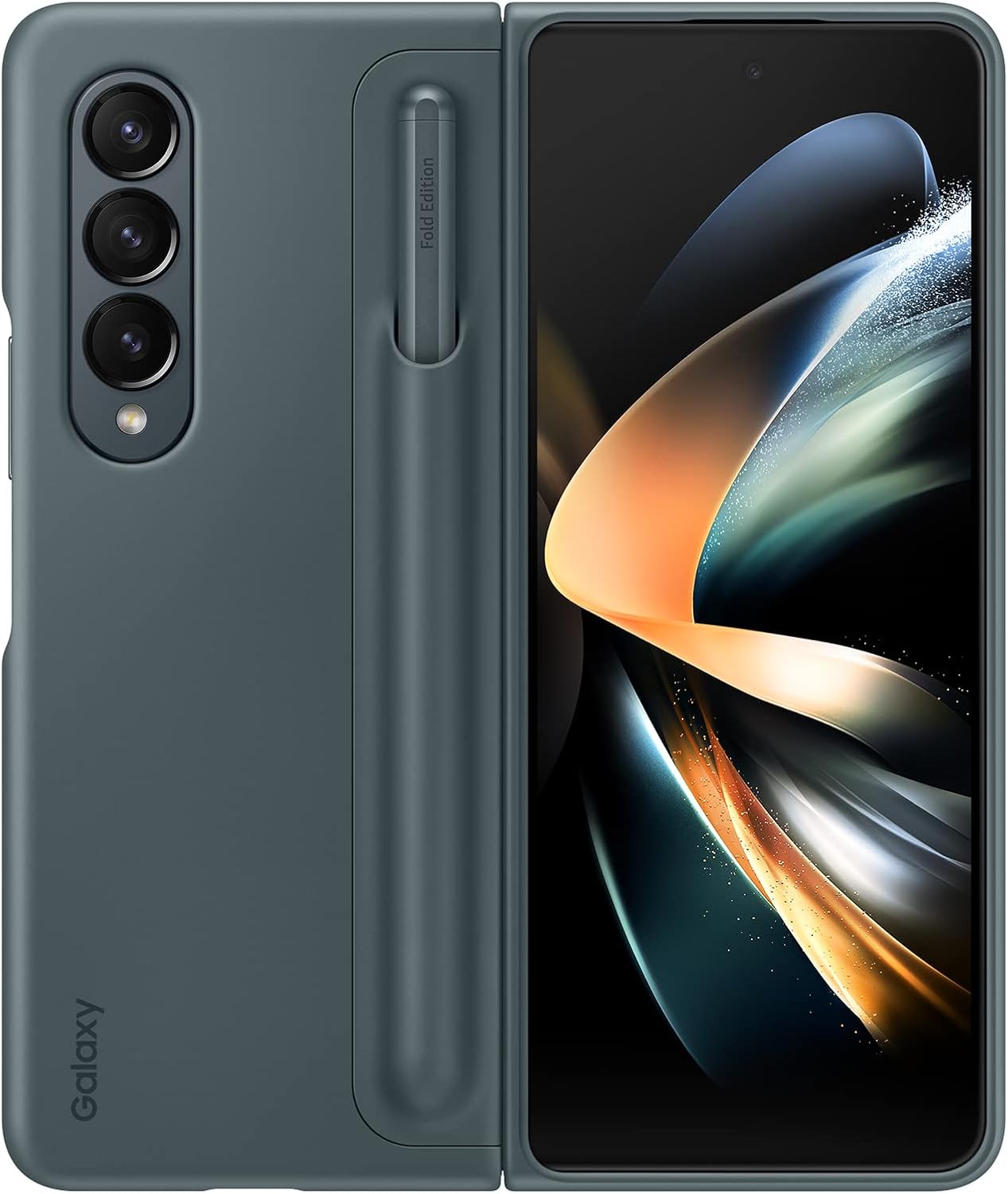 Galaxy Z Fold4 EF-OF93PCJEGJP Standing Cover with Pen, Gray Green, Smartphone Case, Genuine Samsung